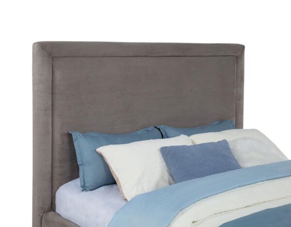 Lawson 54-inch Upholstered Queen Platform Bed Mushroom
