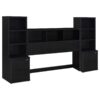 Westpark 3-piece Queen Bedroom Set Bookcase Headboard Black
