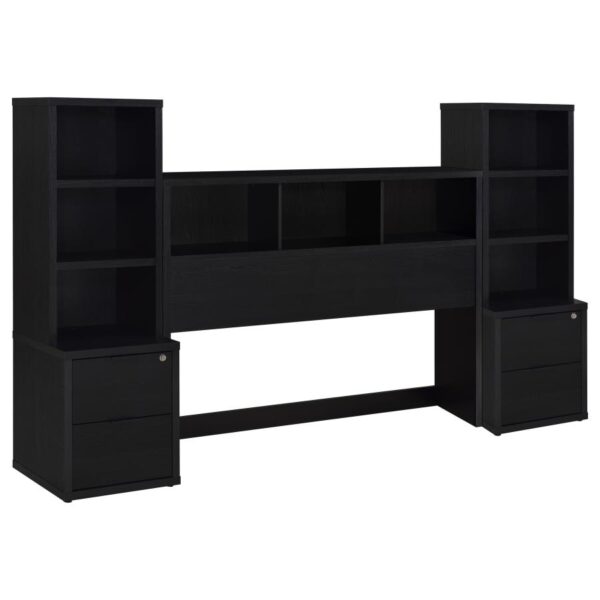 Westpark 3-piece Queen Bedroom Set Bookcase Headboard Black