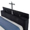 Tisdall Eastern King Flame Visualizer Wingback TV Bed Black