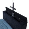 Tisdall Queen Flame Visualizer Wingback TV Bed Black