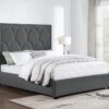 Bowfield Upholstered Eastern King Panel Bed Charcoal