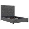 Bowfield Upholstered Eastern King Panel Bed Charcoal