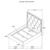 Bowfield Upholstered Queen Panel Bed Charcoal