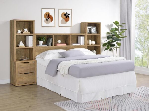 Westpark 3-piece Queen Bedroom Set Bookcase Headboard Mango
