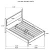 Mason 46-inch Full Panel Platform Bed Grey and Light Brown