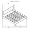 Mason 46-inch Eastern King Panel Platform Bed Light Brown