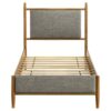 Mason 46-inch Twin Panel Platform Bed Grey and Light Brown