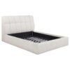 Nollet 48-inch Upholstered Queen Panel Platform Bed Cream
