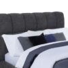 Nollet 48-inch Upholstered Queen Panel Platform Bed Grey