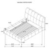 Nollet 48-inch Upholstered Queen Panel Platform Bed Grey