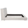 Dreux Upholstered Eastern King Panel Platform Bed Cream