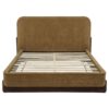 Baldacci Upholstered Queen Platform Bed Curry and Walnut