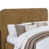 Baldacci Upholstered Queen Platform Bed Curry and Walnut