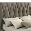 Delsea Upholstered Queen Panel Platform Bed Light Brown