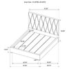 Delsea Upholstered Queen Panel Platform Bed Light Brown