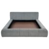 Wilshire Upholstered Eastern King Platform Bed Grey