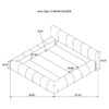 Wilshire Upholstered Eastern King Platform Bed Grey