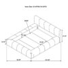 Wilshire Upholstered Queen Platform Bed Grey