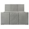 Tara 61-inch Upholstered Eastern King Panel TV Bed Grey