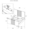 Tara 61-inch Upholstered Queen Panel TV Bed Grey