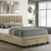 Wheatland 4-drawer Upholstered Full Storage Bed Light Brown
