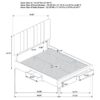 Wheatland 4-drawer Upholstered Eastern King Storage Bed Brown
