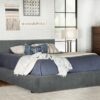 Gregory Upholstered Queen Panel Bed Graphite