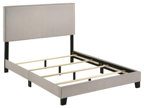 Boyd Upholstered Full Panel Bed Ivory