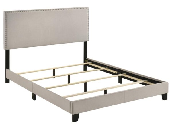 Boyd Upholstered Queen Panel Bed Ivory
