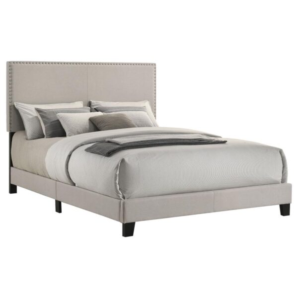 Boyd Upholstered Queen Panel Bed Ivory