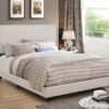 Boyd Upholstered Twin Panel Bed Ivory