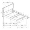 Boyd Upholstered Queen Panel Bed Charcoal