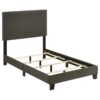 Boyd Upholstered Twin Panel Bed Charcoal