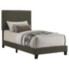 Boyd Upholstered Twin Panel Bed Charcoal