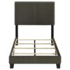 Boyd Upholstered Twin Panel Bed Charcoal