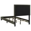 Boyd Upholstered Twin Panel Bed Charcoal