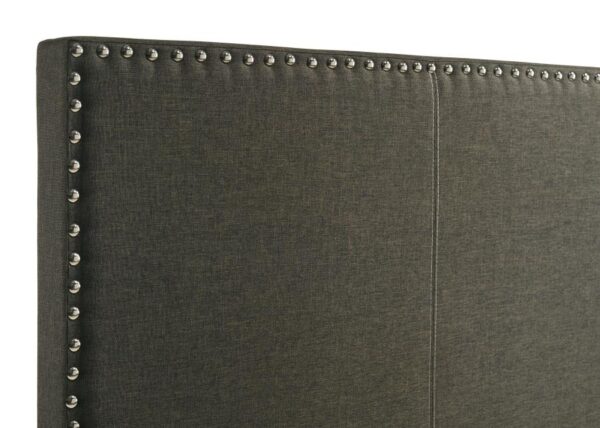 Boyd Upholstered Twin Panel Bed Charcoal