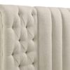 Sonya Upholstered Eastern King Round Storage Bed Ivory