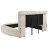 Sonya 5-piece Upholstered Queen Bedroom Set Ivory