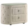 Sonya 5-piece Upholstered Queen Bedroom Set Ivory