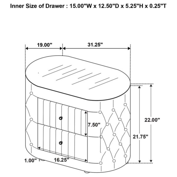 Sonya 5-piece Upholstered Queen Bedroom Set Ivory