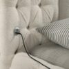 Sonya Upholstered Queen Round Storage Bed Ivory