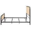 Lanewood Open Cane Webbing Metal Eastern King Bed Black