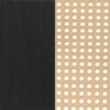 Lanewood Open Cane Webbing Metal Eastern King Bed Black