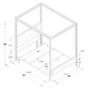 Zimmerlee 89-inch Metal Queen Canopy Bed Rust Brown
