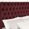 Devon 57-inch Upholstered Queen Panel Bed Wine Red