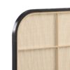 Amherst Radio Weave Rattan Metal Queen Bed Black