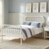 Jones Wood Twin Open Frame Bed White