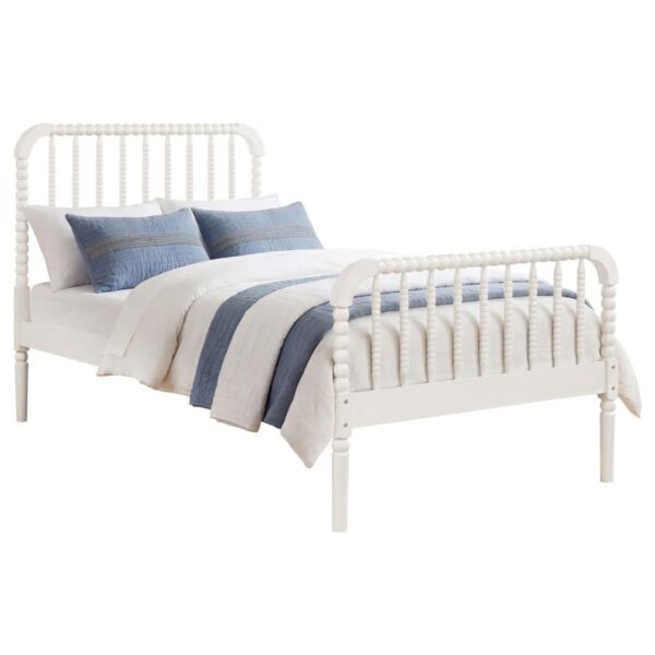 Jones Wood Twin Open Frame Bed White